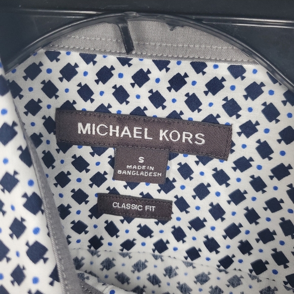 NWT Men's Small Michael Kors Button Down Shirt MSR - Picture 3 of 4